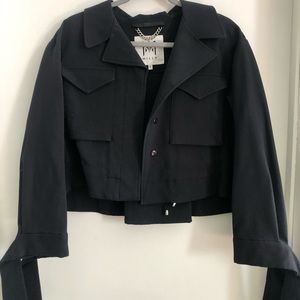 Cropped Black Milly Jacket Size S
